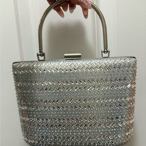 Silver Versona clutch